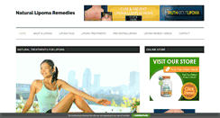 Desktop Screenshot of naturallipomaremedies.com